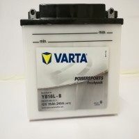 Varta YB16L-B Funstart Wet Motorcycle Battery (519 011 019)(519011024) (YB16LB) 12V 19Ah