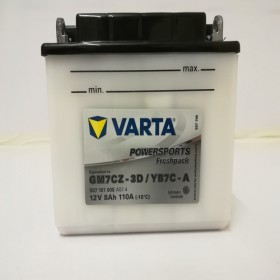 Varta YB7C-A Funstart Wet Motorcycle Battery (507 101 008) (YB7CA) 12V 7Ah Varta Funstart Wet