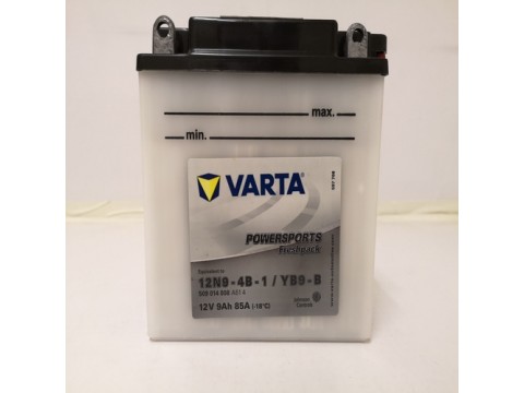Varta YB9-B Funstart Wet Motorcycle Battery (509 014 008) (YB9B) (12N9-4B-1) 12V 9Ah Varta Funstart Wet