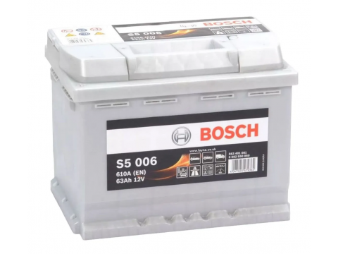 BOSCH 563401061 s5006 612024 077 63Ah 610 CCA Car Battery 