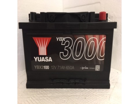 YUASA YBX3100 71Ah 650 CCA Car Battery 