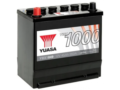 YUASA YBX1049 45Ah 350 CCA Car Battery YUASA YBX1049 45Ah 350 CCA Car Battery