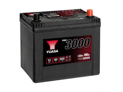 YUASA YBX3005 60Ah 450 CCA Car Battery 