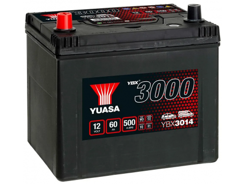 YUASA YBX3014 60Ah 450 CCA Car Battery 