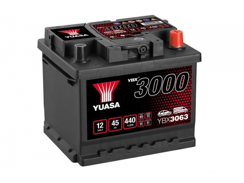 YUASA YBX3063 45Ah 425 CCA Car Battery 
