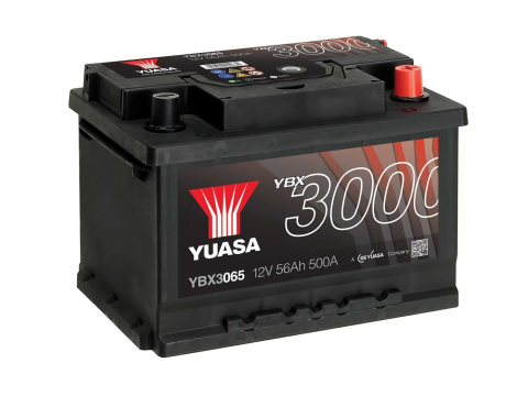 YUASA YBX3065 56Ah 500 CCA Car Battery 
