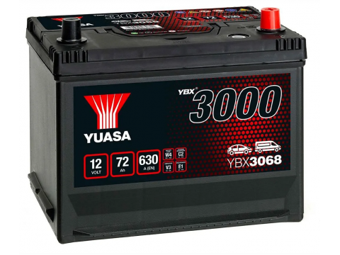 YUASA YBX3068 70Ah 570 CCA Car Battery 