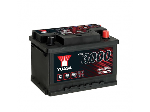 YUASA YBX3075 60Ah 550 CCA Car Battery 