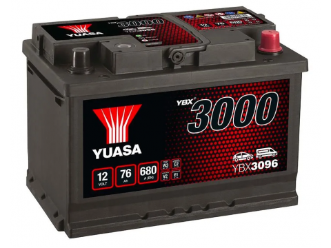 YUASA YBX3096 75Ah 650 CCA Car Battery 