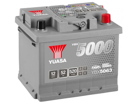 YUASA YBX5063 50Ah 480 CCA Car Battery YUASA YBX5063 50Ah 480 CCA Car Battery