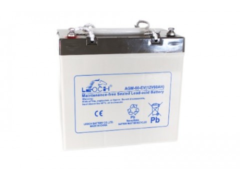 Leoch LPC12-50 Mobility Battery (12V 50AH) (50-12)(AGM60EV) Leoch Golf Buggy