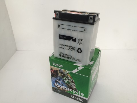 Lucas YB12AA 12Ah  Motor Cycle Battery Lucas Motorcycle 