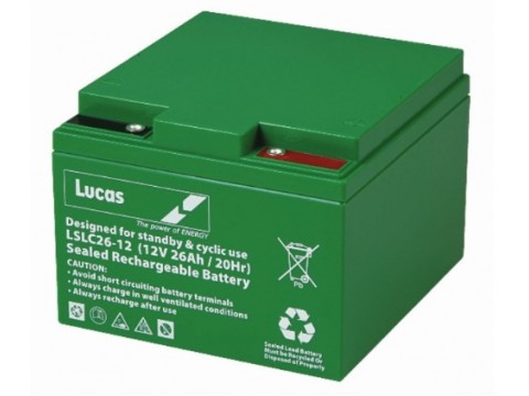 Lucas LSLC26-12 Mobility Battery (26-12) Lucas Golf Trolley