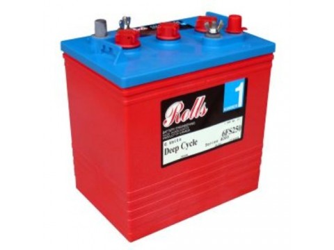 Rolls 6V 6-FS-250 Deep Cycle Battery Rolls Golf Buggy