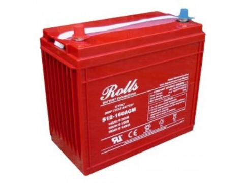 Rolls 12V S12-160AGM Deep Cycle Battery Rolls Leisure Rolls 12V S12-160AGM Deep Cycle Battery Rolls Leisure