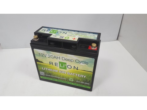 Relion Lithium RB20DP 12v 20Ah Lithium Battery