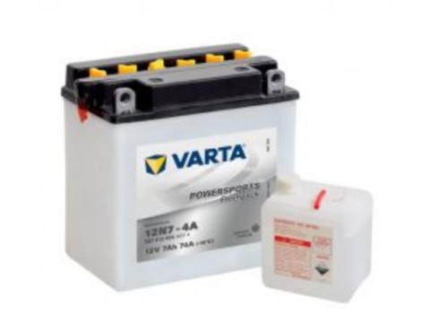 Varta 12N7-4A Funstart Wet Motorcycle Battery (507 013 004) (12N7-4A) 12V 7Ah Varta Funstart Wet