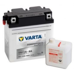 Varta 6N11A-3A Funstart Freshpack Motorcycle Battery (012 014 008) (6N11A3A) 12V 12Ah Varta Funstart 6 Volt