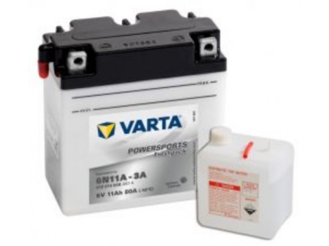 Varta 6N11A-3A Funstart Freshpack Motorcycle Battery (012 014 008) (6N11A3A) 12V 12Ah Varta Funstart 6 Volt