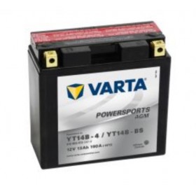 Varta YT14B-BS Funstart AGM Motorcycle Battery (512 903 013) (YT14BBS) (YT14B-4) 12V 12Ah Varta Funstart AGM