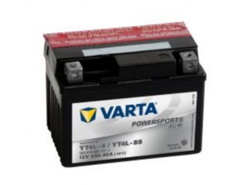 Varta YT4L-BS Funstart AGM Motorcycle Battery (503 014 003) (YTX4LBS) (YTX4L-BS) 12V 3Ah Varta Funstart AGM