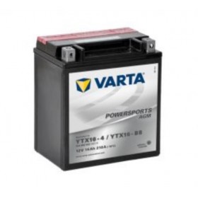 Varta YTX16-BS Funstart AGM Motorcycle Battery (514902022) (YTX16BS) 12V 14Ah Varta Funstart AGM