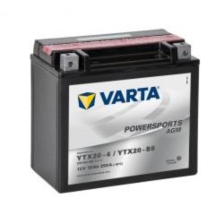 Varta YTX20-BS Funstart AGM Motorcycle Battery (518 902 026) (YTX20BS) 12V 18Ah Varta Funstart AGM