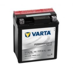 Varta YTX7L-BS Funstart AGM Motorcycle Battery (506 014 005) (YTX7LBS) 12V 6Ah Varta Funstart AGM