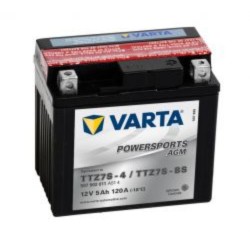Varta TTZ7S-BS Funstart AGM Motorcycle Battery (507 902 011) (YTZ7SBS) 12V 5Ah Varta Funstart AGM