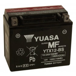 Yuasa YTX12-BS 12V 10Ah Motorcycle AGM Battery 