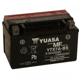 Yuasa YTX7A-BS 12v 6.3Ah Motorcycle AGM Battery 