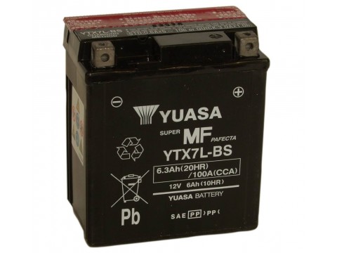 Yuasa YTX7L-BS 12v 6.3Ah Motorcycle AGM Battery Yuasa YTX7L-BS 12v 6.3Ah Motorcycle AGM Battery