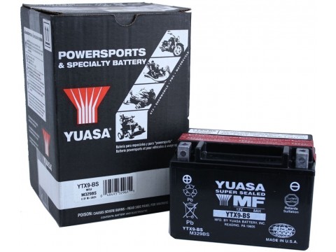 Yuasa YTX9-BS 12v 8.4Ah AGM Motorcycle Battery 