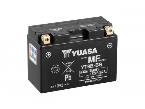 Yuasa YT9B-BS 12V 8.4Ah AGM Motorcycle Battery Yuasa YT9B-BS 12V 8.4Ah AGM Motorcycle Battery